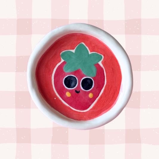 Happy Strawberry Dish