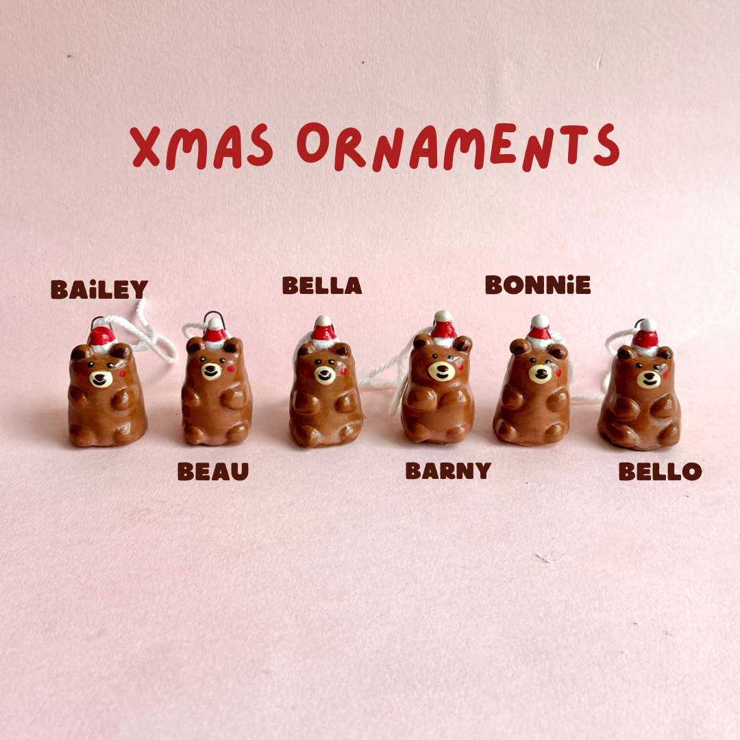 Bear Xmas Ornaments