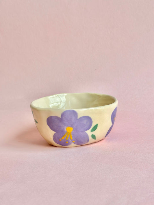 Purple Hibiscus Bowl